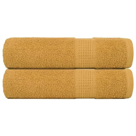 Toallas de baño 2 uds oro 100x150 cm 360 gsm 100% algodón by , Towels - Ref: Foro24-136812, Price: 27,43 €, Discount: %