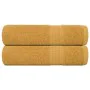 Toallas de baño 2 uds oro 100x150 cm 360 gsm 100% algodón by , Towels - Ref: Foro24-136812, Price: 27,43 €, Discount: %