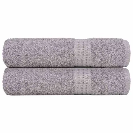 Toallas de ducha 2 uds 100% algodón gris 70x140 cm 360 gsm by , Towels - Ref: Foro24-136833, Price: 22,07 €, Discount: %