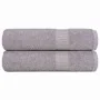 Toallas de ducha 2 uds 100% algodón gris 70x140 cm 360 gsm by , Towels - Ref: Foro24-136833, Price: 22,07 €, Discount: %