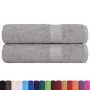 Toallas de ducha 2 uds 100% algodón gris 70x140 cm 360 gsm by , Towels - Ref: Foro24-136833, Price: 22,07 €, Discount: %