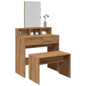 Taburete vestidor madera contrachapada artisan roble 70x35x45cm von , Schminkbänke - Ref: Foro24-857042, Preis: 38,82 €, Raba...