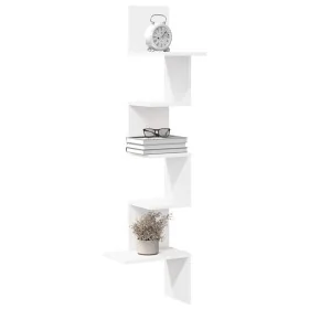 Estante de esquina de pared madera contrachapada 32x32x127,5 cm by , Shelves and shelves - Ref: Foro24-860517, Price: 36,61 €...