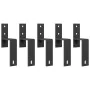 Kit de herrajes para puertas correderas acero negro 213,5 cm de , Artículos para puertas - Ref: Foro24-3295726, Precio: 167,0...
