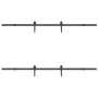 Kit de herrajes para puertas correderas acero negro 213,5 cm de , Artículos para puertas - Ref: Foro24-3295726, Precio: 167,0...