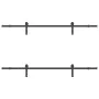Kit de herrajes para puertas correderas acero negro 213,5 cm by , Door items - Ref: Foro24-3295724, Price: 148,98 €, Discount: %