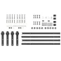 Kit de herrajes para puertas correderas acero negro 213,5 cm by , Door items - Ref: Foro24-3295724, Price: 148,98 €, Discount: %