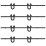 Kit de herrajes para puertas correderas acero negro 366 cm de , Artículos para puertas - Ref: Foro24-3295753, Precio: 234,20 ...