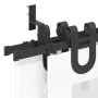 Kit de herrajes para puertas correderas acero negro 366 cm de , Artículos para puertas - Ref: Foro24-3295753, Precio: 234,20 ...