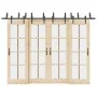 Kit de herrajes para puertas correderas acero negro 305 cm de , Artículos para puertas - Ref: Foro24-3295745, Precio: 262,96 ...