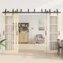 Kit de herrajes para puertas correderas acero negro 305 cm de , Artículos para puertas - Ref: Foro24-3295745, Precio: 262,96 ...