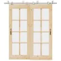 Kit de herrajes para puerta corredera 200 cm acero plateado de , Artículos para puertas - Ref: Foro24-3295764, Precio: 186,59...