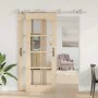 Kit de herrajes para puerta corredera 200 cm acero plateado de , Artículos para puertas - Ref: Foro24-3295764, Precio: 186,59...