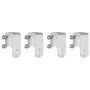 Kit de herrajes para puerta corredera 200 cm acero plateado de , Artículos para puertas - Ref: Foro24-3295764, Precio: 186,59...