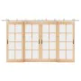 Kit de herrajes para puerta corredera 400 cm acero plateado by , Door items - Ref: Foro24-3295770, Price: 500,78 €, Discount: %