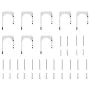 Kit de herrajes para puerta corredera 400 cm acero plateado by , Door items - Ref: Foro24-3295770, Price: 500,78 €, Discount: %