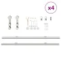 Kit de herrajes para puerta corredera 400 cm acero plateado by , Door items - Ref: Foro24-3295770, Price: 500,78 €, Discount: %
