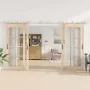 Kit de herrajes para puerta corredera 400 cm acero plateado de , Artículos para puertas - Ref: Foro24-3295772, Precio: 365,59...