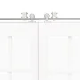 Kit de herrajes para puerta corredera 400 cm acero plateado de , Artículos para puertas - Ref: Foro24-3295772, Precio: 365,59...