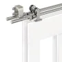 Kit de herrajes para puerta corredera 400 cm acero plateado de , Artículos para puertas - Ref: Foro24-3295772, Precio: 365,59...