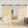 Kit de herrajes para puertas correderas acero negro 305 cm de , Artículos para puertas - Ref: Foro24-3295791, Precio: 120,66 ...