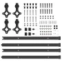 Kit de herrajes para puertas correderas acero negro 305 cm de , Artículos para puertas - Ref: Foro24-3295791, Precio: 120,66 ...