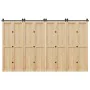 Kit de herrajes para puertas correderas acero negro 366 cm by , Door items - Ref: Foro24-3295801, Price: 180,47 €, Discount: %