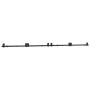 Kit de herrajes para puertas correderas acero negro 366 cm by , Door items - Ref: Foro24-3295801, Price: 180,47 €, Discount: %