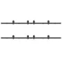 Kit de herrajes para puertas correderas acero negro 366 cm by , Door items - Ref: Foro24-3295801, Price: 180,47 €, Discount: %