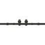 Kit de herrajes para puertas correderas acero negro 366 cm by , Door items - Ref: Foro24-3295801, Price: 180,47 €, Discount: %