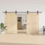 Kit de herrajes para puertas correderas acero negro 400 cm de , Artículos para puertas - Ref: Foro24-3295798, Precio: 124,64 ...