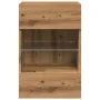 Muebles TV de pared luces LED 2 uds roble artisian 40x30x60,5cm by , TV Furniture - Ref: Foro24-857681, Price: 85,38 €, Disco...