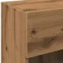Muebles TV de pared luces LED 2 uds roble artisian 40x30x60,5cm by , TV Furniture - Ref: Foro24-857681, Price: 85,38 €, Disco...