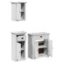 Juego de muebles de baño BODO 3 pzas madera maciza pino blanco by , Bathroom furniture - Ref: Foro24-3307647, Price: 236,36 €...