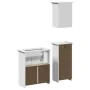 Juego de muebles de baño BODO 3 pzas madera maciza pino blanco by , Bathroom furniture - Ref: Foro24-3307647, Price: 236,36 €...