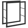 Leñero de acero negro 55x30x61 cm von , Brennholztaschen und -halter - Ref: Foro24-4018464, Preis: 27,67 €, Rabatt: %