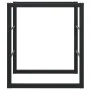 Leñero de acero negro 55x30x61 cm von , Brennholztaschen und -halter - Ref: Foro24-4018464, Preis: 27,67 €, Rabatt: %