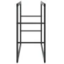 Leñero de acero negro 55x30x61 cm von , Brennholztaschen und -halter - Ref: Foro24-4018464, Preis: 27,67 €, Rabatt: %