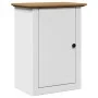 Juego muebles baño BODO 4pzas madera maciza pino blanco marrón by , Bathroom furniture - Ref: Foro24-3307651, Price: 379,87 €...