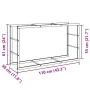 Leñero de acero negro 110x30x61 cm von , Brennholztaschen und -halter - Ref: Foro24-4018466, Preis: 31,54 €, Rabatt: %