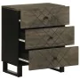 Mesilla de noche negra 50x33x62 cm madera maciza mango von , Nachttische - Ref: Foro24-4017693, Preis: 99,75 €, Rabatt: %