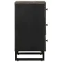 Mesilla de noche negra 50x33x62 cm madera maciza mango von , Nachttische - Ref: Foro24-4017693, Preis: 99,75 €, Rabatt: %