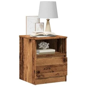 Mesitas de noche 2 uds madera ingeniería envejecida 40x40x50 cm by , Nightstands - Ref: Foro24-856499, Price: 75,64 €, Discou...