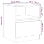 Mesitas de noche 2 uds madera ingeniería envejecida 40x40x50 cm von , Nachttische - Ref: Foro24-856499, Preis: 77,03 €, Rabat...