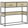 Mesa consola de madera de ingeniería roble Sonoma 90x35x80 cm by , Side tables - Ref: Foro24-849175, Price: 84,03 €, Discount: %