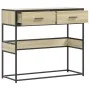 Mesa consola de madera de ingeniería roble Sonoma 90x35x80 cm by , Side tables - Ref: Foro24-849175, Price: 84,03 €, Discount: %
