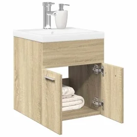 Set de muebles de baño 2 pzas madera contrachapada roble Sonoma von , Badezimmermöbel - Ref: Foro24-3324982, Preis: 118,11 €,...