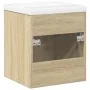 Set de muebles de baño 2 pzas madera contrachapada roble Sonoma von , Badezimmermöbel - Ref: Foro24-3324982, Preis: 118,11 €,...