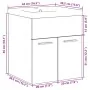 Set de muebles de baño 2 pzas madera contrachapada roble Sonoma von , Badezimmermöbel - Ref: Foro24-3324982, Preis: 118,11 €,...