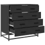 Cajonera de madera contrachapada negro 70x41x70 cm de , Cajoneras - Ref: Foro24-849079, Precio: 120,30 €, Descuento: %